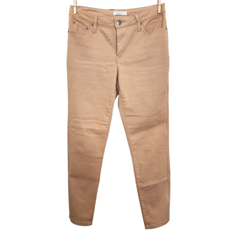 Bleu Tan Camel Skinny Pants Womens Size 6 Stretch Mid Rise Five Pocket Trousers
